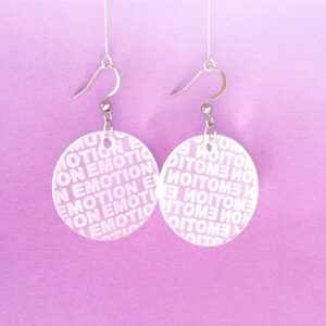 Emotions — Typographic earrings