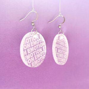 Emotions — Typographic earrings